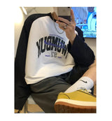 Sadcore Graphic tee – Long Sleeved T Shirt Men Spring New Style Avocado Green Ragl