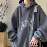 Bold Lettering Street Hoodie – New Gothic Letter Printed Hoodies For Men Autumn Hip Hop Oversized Hooded Sweatshirt Y2K Streetwear Graphic Hoodie Tracksuit | Gothic Drop #5