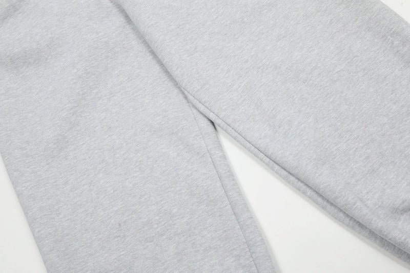 high street letter print fleece joggers sweatpants for men and women solid baggy casual trousers oversized loose sport pants unique joggers style 4534