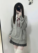 grunge knit pullover for fall and winter, oversized aesthetic with urban style, mens fashion layer for modern streetwear coll