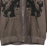 Men Women Zip Up Long Sleeve Pocket Autumn Winter Streetwear Vintage P