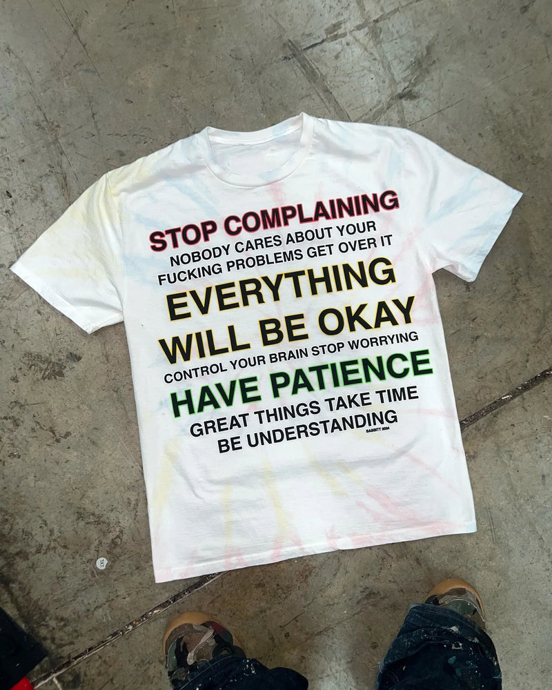 streetwear glitchcore tee with bold manga graffiti shadow