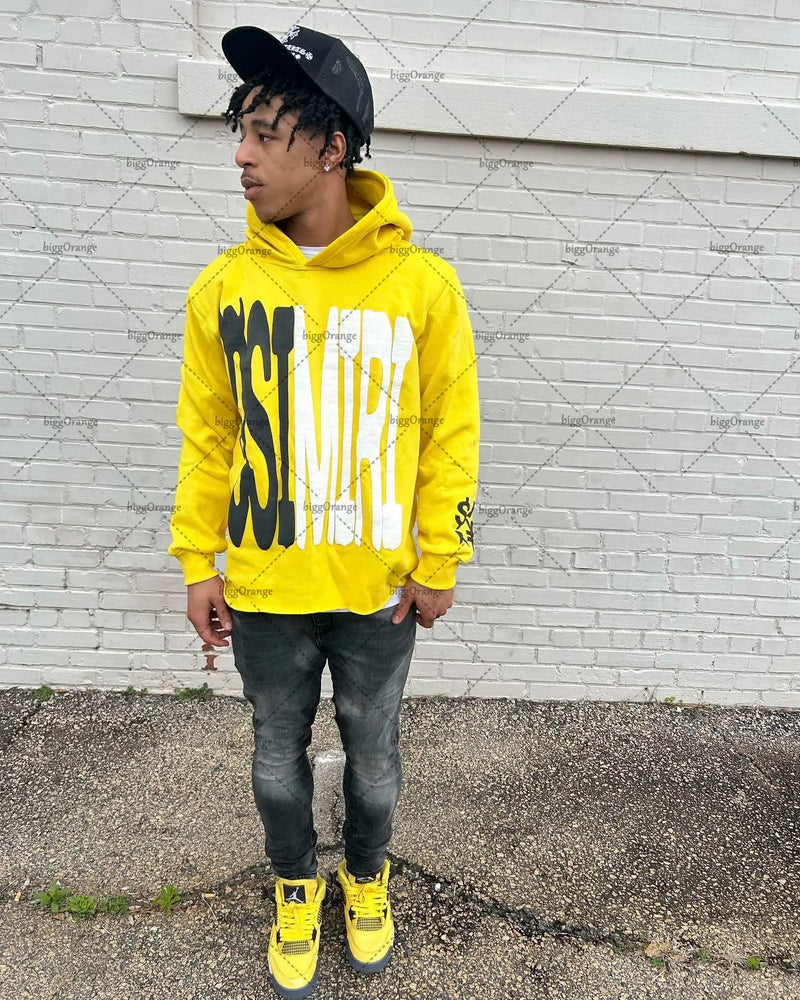 2023 New Fashion Streetwear Letters Oversized Print Pullover Hoodie Me