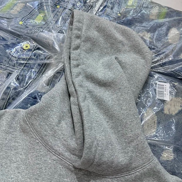 Rapper-style hoodie with bling and gold chain artwork
