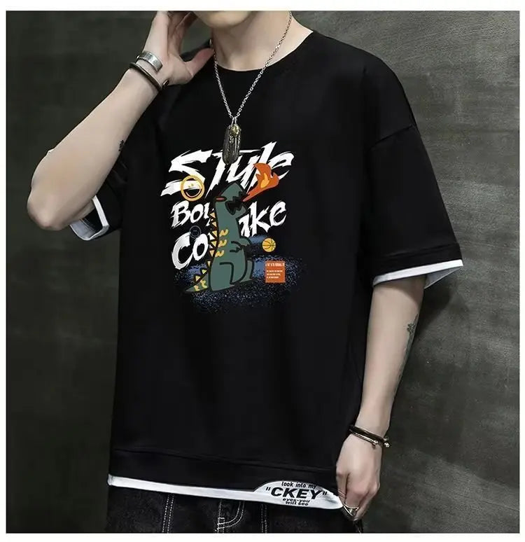 Harajuku Anime panel – 2023 New Mens Graphic T Shirt Japan Hot Sale Cartoon Casual