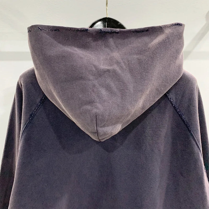 glitchcore barcode glitch featuring streetwear solid color ninja zipper hoodies mens fleece turtleneck cardigan outdoor oversized hoody plus velvet charge coat