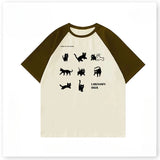 Gothic Melting smiley – Korean Style Hong Kong Style Creative Animal Print Pure Cott