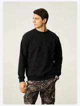2024 New Autumn And Winter Blue Warm Fleece Fabric Sweatshirt Trendy M