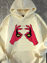 Funny Anime Graphic Printed Hoodies For Men Hip Hop Fashion Hoody Sweatshirts