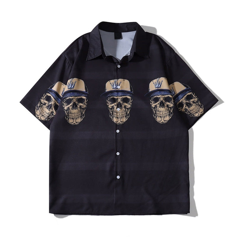 "Skull City" Unisex Men Women Streetwear Graphic Shirt Daulet Apparel