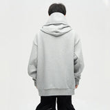 Autumn Ninja Streetwear Turtleneck Hoodies For Men Letter Embroidered Hip Hop Fashion Sweatshirts Y2K Vintage Fleece