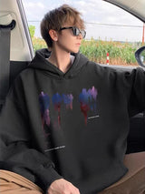 New Hip Hop Graphic Pullover Hoodies For Men High Street Design Oversi