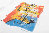2024 Vintage 90s Joker Graffiti Print High Street Retro Casual Loose Cotton Quality T-shirt Tops Fpr Men