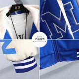 Zip-up nan graffiti parka windbreaker oversized