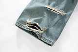 vintage men baggy jeans distressed ripped denim pants male luxury designer jeans trousers unique jeans style 1416