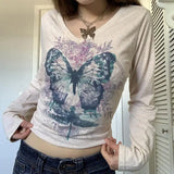 sadcore manga graphic shirt with comic distortion and neon blur
