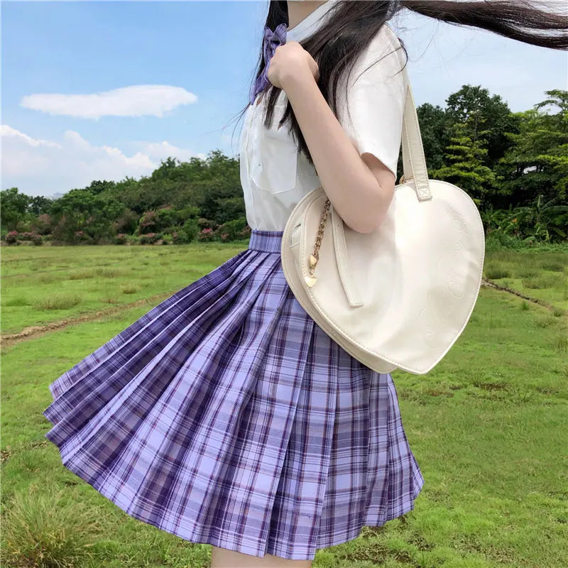 Jk Uniforms Gyaru School Uniform for Girl Student Pleated Skirt Uniform Set Women Short Sleeve Bow Tie Seifuku Japanese Style