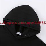 2024 Autumn Winter High Street Basic Vintage Damaged Hole Loose Hoodie