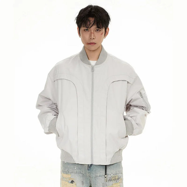 panelled bomber jacket, 2025 trend, men's streetwear fashion, trendy oversized fit, urban techwear design, modern hip hop sty