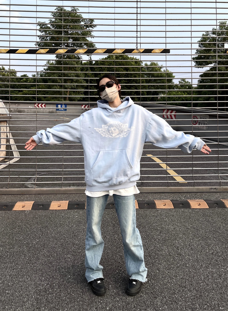 Vaporwave Drop – 2024 New Winter Vintage Retro Little Angel Print High Street – Streetwear Fashion for Men & Women