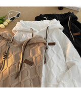 2024 New Mens Hoodie Fashion Korean Casual Loose Hooded Shirt Large Si