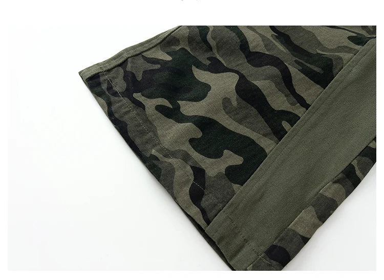 men patchwork camouflage cargo pants streetwear side pockets harajuku joggers unisex hip hop baggy loose straight flare trousers unique joggers style 2854