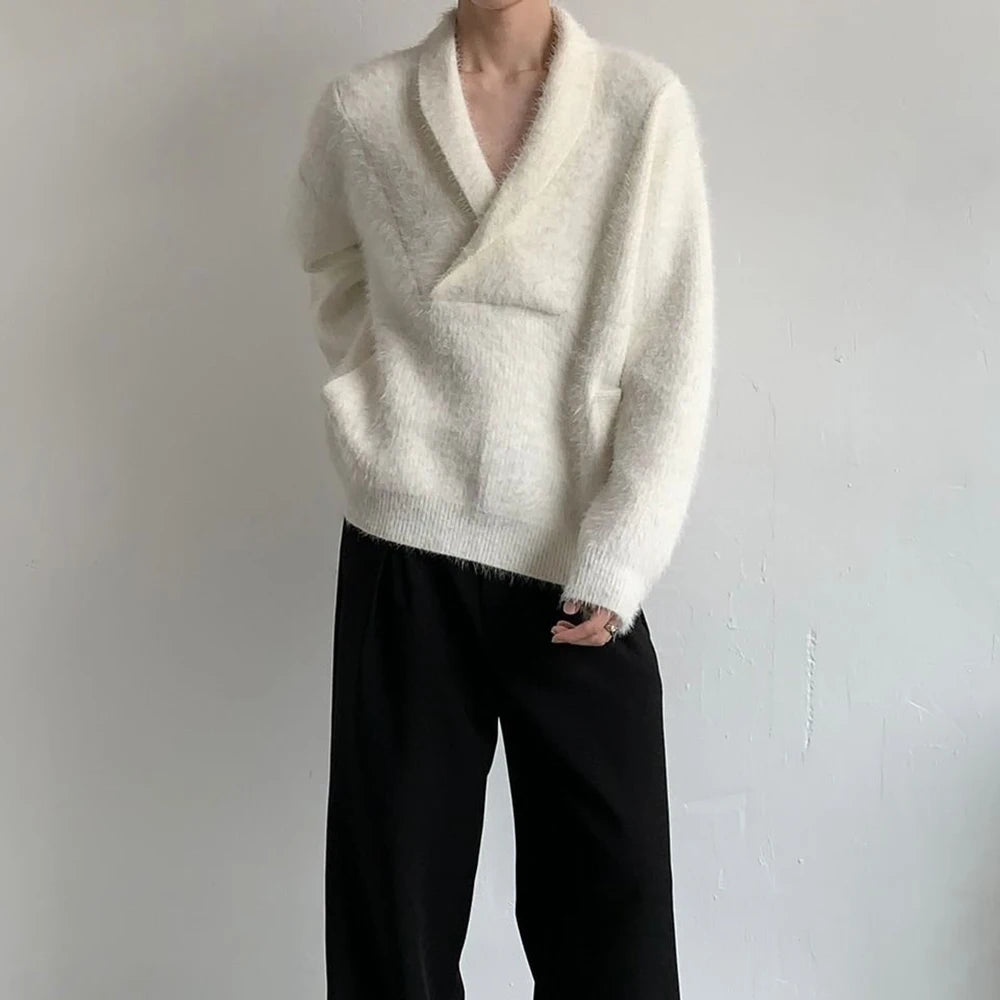 layered flame street knit, photo-ready knit, trendy urban fashion top for men, layered streetwear look
