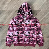 Towel Embroidered Cartoon Camouflage Glo Gang The Glory Full Zip Hoodi
