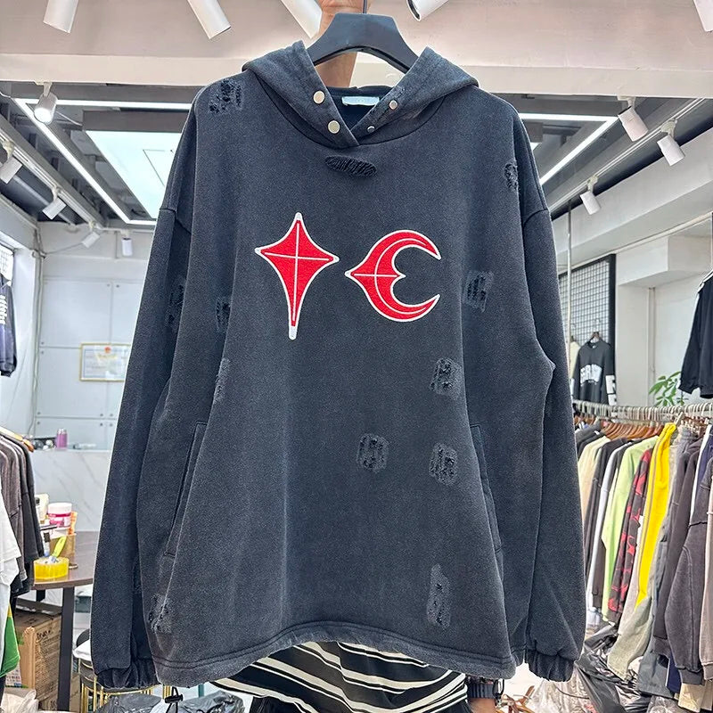 Cash flow hoodie with success-driven typography