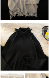 techwear flame hoodie for men, oversized streetwear fit with bold knit design, mens fashion layer for modern streetwear colle