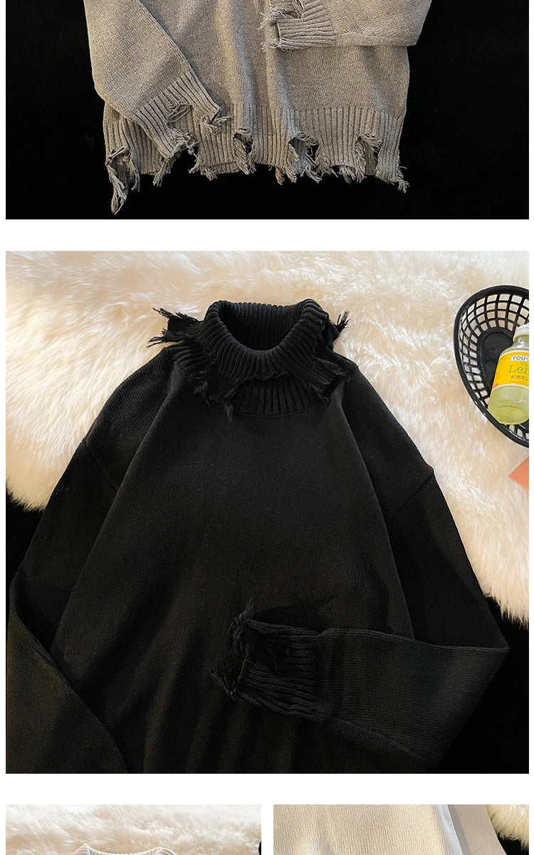 techwear flame hoodie for men, oversized streetwear fit with bold knit design, mens fashion layer for modern streetwear colle