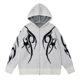hip hop knitted pullover, bold design pullover, cozy fashion fit, stylish street outfit, modern aesthetic appeal
