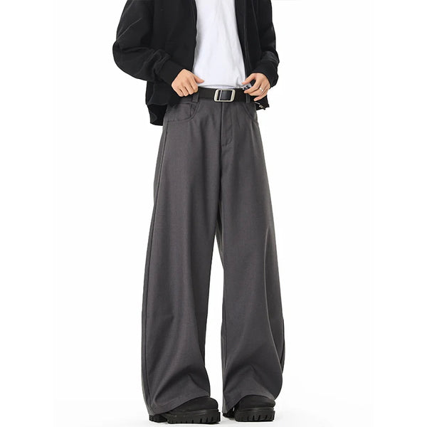 men streetwear fashion loose casual vibe hip hop black gray suit pant women harem pants trousers menswear bottoms