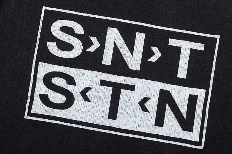 Y2K Graphic Tee – 2024 High Quality Saint Letter Print Casual Short Sleeve Men – Urban Streetwear for Men & Women