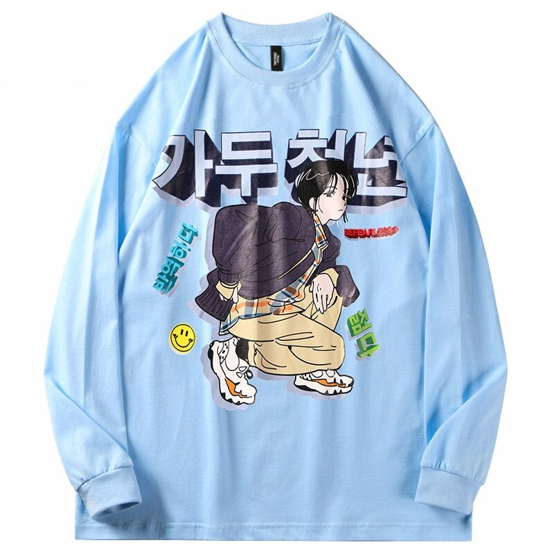 "Street Style" Unisex Men Women Streetwear Graphic Sweatshirt Daulet Apparel