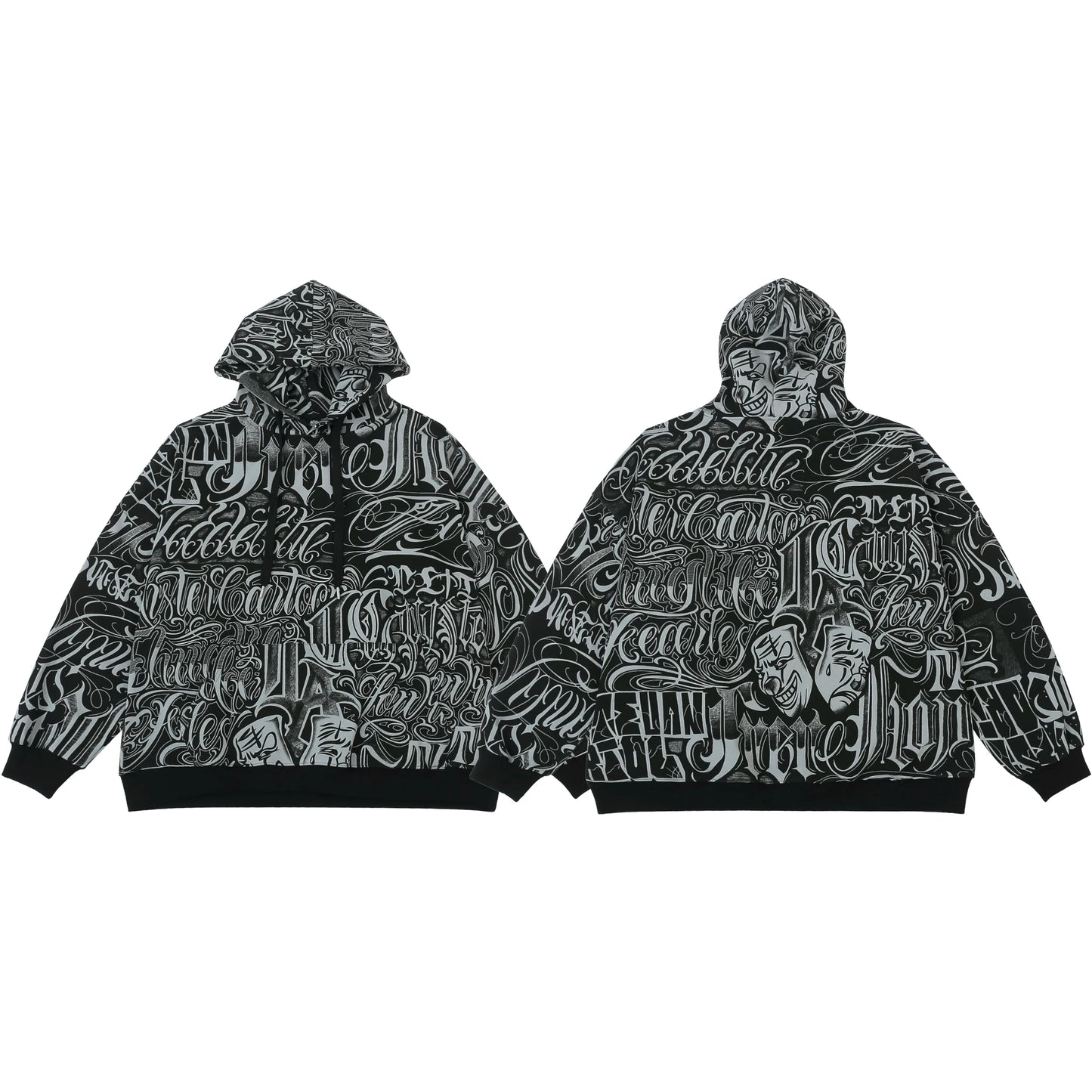 cyberpunk crying character featuring mens harajuku printed hoodie sweatshirt unisex new casual streetwear hooded warm tops pullovers loose hip hop hipster hoodies
