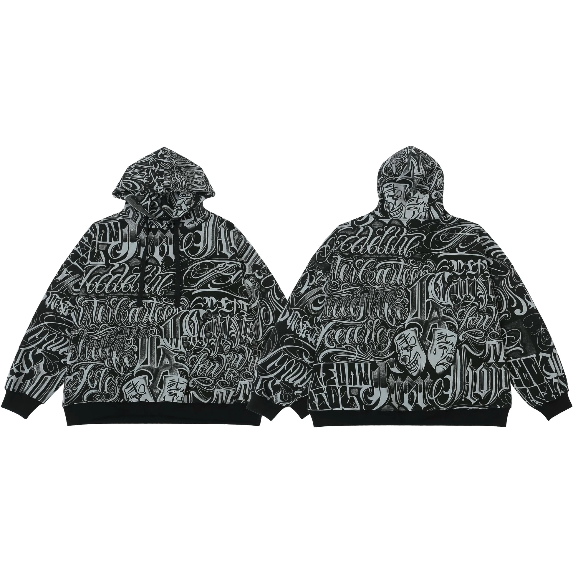cyberpunk crying character featuring mens harajuku printed hoodie sweatshirt unisex new casual streetwear hooded warm tops pullovers loose hip hop hipster hoodies
