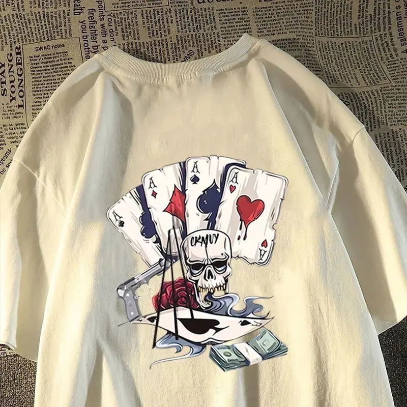 Y2k Crying angel – American Summer Retro Men And Women Street Personalized Prin