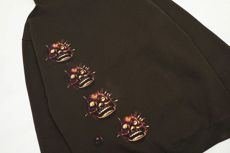 New 2023 Luxury Men Skull Utopia Death Wish Pullover Hoodies Hoody Hoo