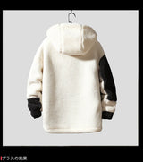Puffer fleece streetwear minimalist urban zip-up