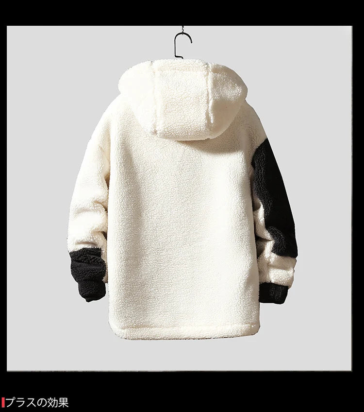 Puffer fleece streetwear minimalist urban zip-up