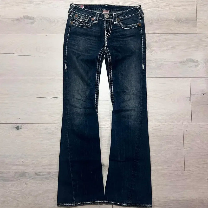 American High Street Men Straight Jeans Loose Slim Fit Suitable for All Seasons Y2k Design Fitting Work Style Street Comfort
