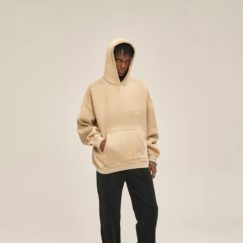 cyberpunk tribal flames featuring fashion ripped letter knitted hooded sweater unisex hoodies ripped bottom holes knit pullover streetwear loose sweaters clothing