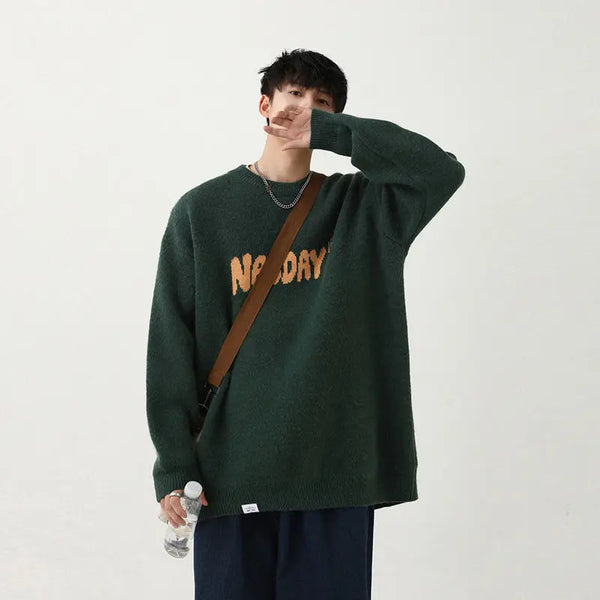 y2k flame knit sweater in soft cotton blend for fashion-forward fall wardrobes, ideal for men’s fashion and seasonal streetwe