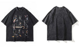 Vaporwave Oversized shirt – Oversize Distressed T Shirts Hip Hop Vintage Doberman Dog Pr