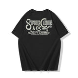 Gothic Crying angel – Vintage Amekaji Letter Printed T Shirt Men 2022 Spring Summe