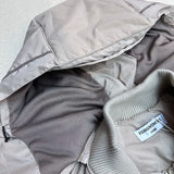 Double zippered hooded down jacket