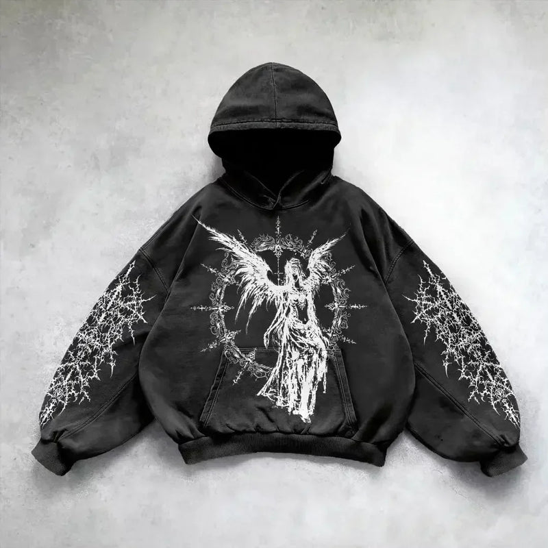 Anime Aesthetic Tee – Super Popular Oversized Sweatshirt Cool Girl Print Hoodies – Streetwear Fashion for Men & Women