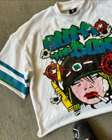 Cyberpunk Vintage t-shirt – Harajuku Trendy High Street Clothing Fashion Anime Letter Pr