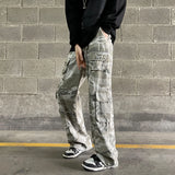 2023 new fashion side pocket camouflage baggy men cargo pants tactical clothing hip hop casual long trousers pantalones hombre utility cargo pants